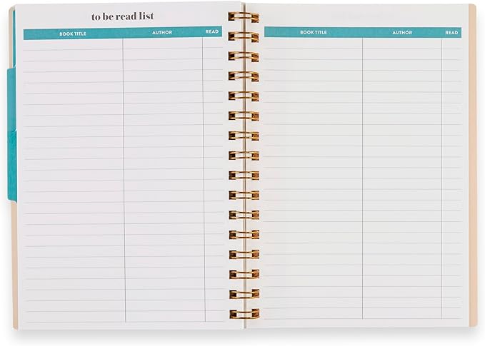 Erin Condren Inspired Collection A5 Reading Log - Books of Wisdom Cover