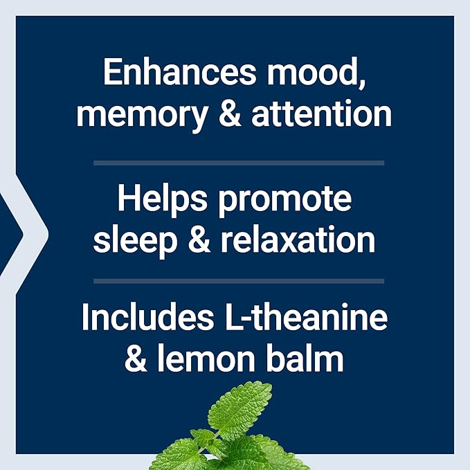 Life Extension Enhanced Stress Relief, Lemon Balm Extract, L-theanine, decompress with This Supplement for Stress, Gluten-Free, Non-GMO, Vegetarian, 30 Capsules