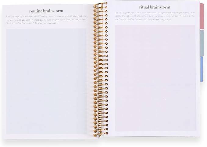 Erin Condren A5 Spiral Daily Routines & Rituals Journal | 3 Months Of Daily Intentions. Weekly And Monthly Check-In Pages, Lined Notes Sections.