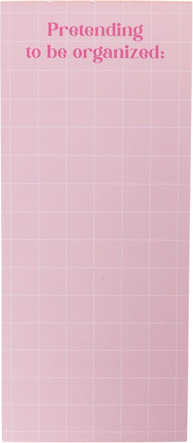 Graphique Pretend Magnetic Notepad, 100 Tear-Away Sheets for Grocery, Shopping & To-Do Lists, Writing Pad for Fridge, Kitchen, Office