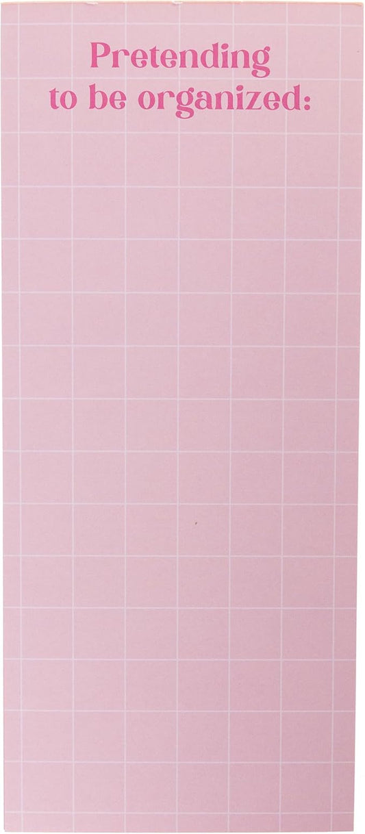 Graphique Pretend Magnetic Notepad, 100 Tear-Away Sheets for Grocery, Shopping & To-Do Lists, Writing Pad for Fridge, Kitchen, Office