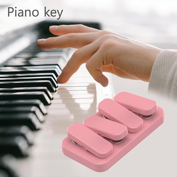 Metal Fidget Slider EDC Fidget Clicker Fidget Toys Adults (Light Pink)