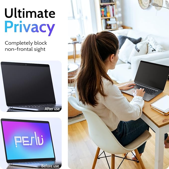 Magnetic Privacy Screen for MacBook Pro 16 Inch (2019-2020) - A2141, 16inch Removable Matte Blue Light Glare Filter Protector Shield for Mac Pro 16in Laptop Computer