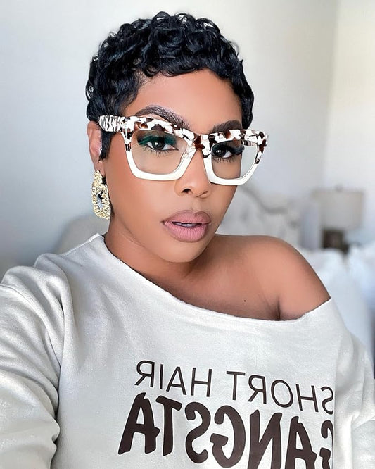 VOOGLAM Stylish Rectangle Blue Light Blocking Glasses for Women Anti Eyestrain Dry Eyes Eyewear Sienna