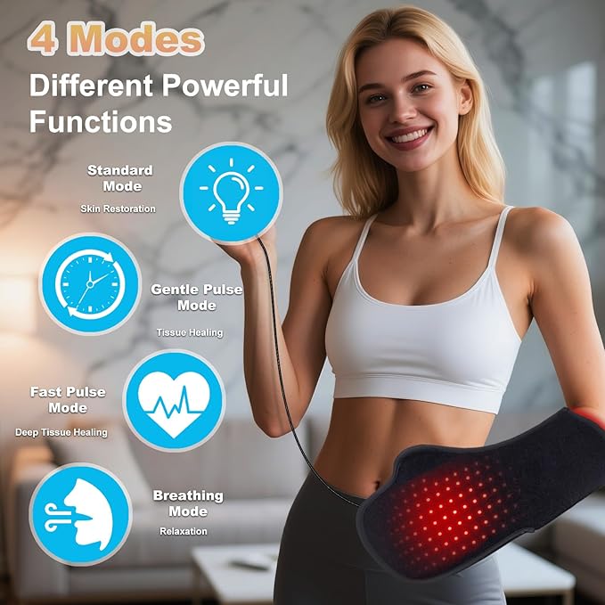 Red-Light-Therapy-for-Hands,2025 Upgraded 150 Dual Wavelength LED,4 Modes Infrared Light Therapy for Finger Wrist Pain Relief,Consisting of Adjustable Power and Time Controller(16.5IN*7.8IN)