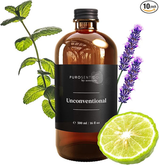 PuroSentido Unconventional Aroma Oil (500 ml) - Luxury Fragrance Oil for Diffusers and Humidifiers, Mint, Lavender, Cinnamon & Vanilla Home, Hotel & Spa Scent