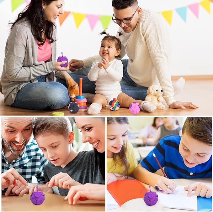 Small Fidget Toys for Kids Adults with Anxiety ADHD Autism and Relief Stress (Purple)