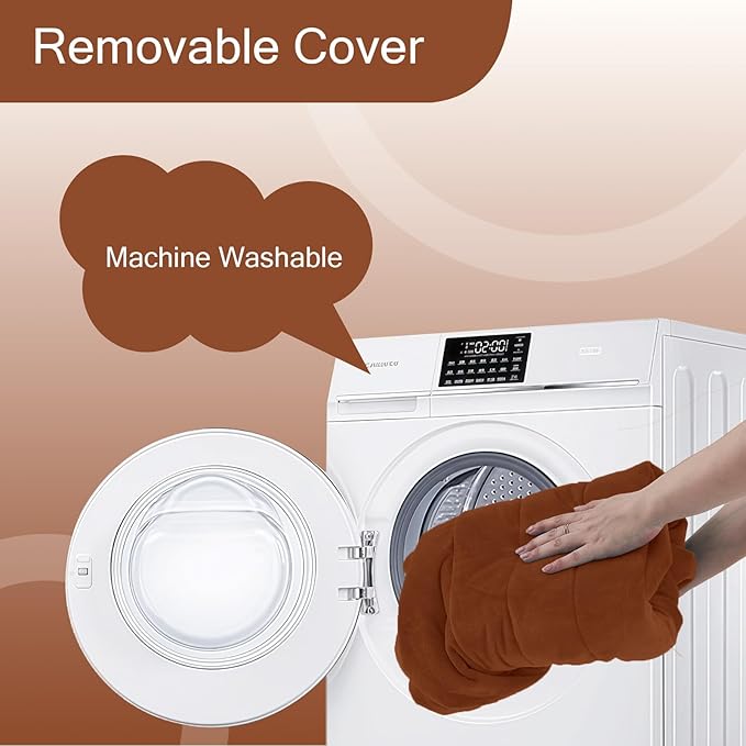 MeMoreCool Square Stuffed Pouf Ottoman Foot Rest, Floor Pouf Foot Stool with Foam Chunk Filling, Soft Stuffed Ottoman Footrest for Living Room, Coffee