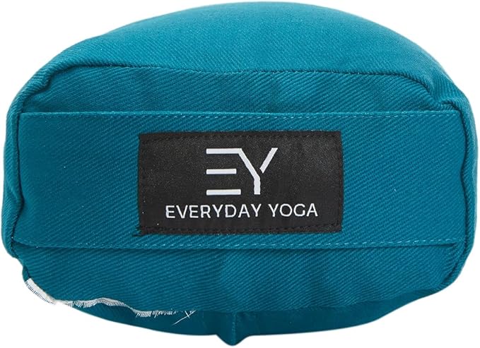 Everyday Yoga Premium Bolster, Meditation Pillow, Super Soft & Lightweight with Carry Handle - Firm Support for Restorative Yoga, Multi-color