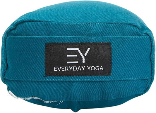 Everyday Yoga Premium Bolster, Meditation Pillow, Super Soft & Lightweight with Carry Handle - Firm Support for Restorative Yoga, Multi-color
