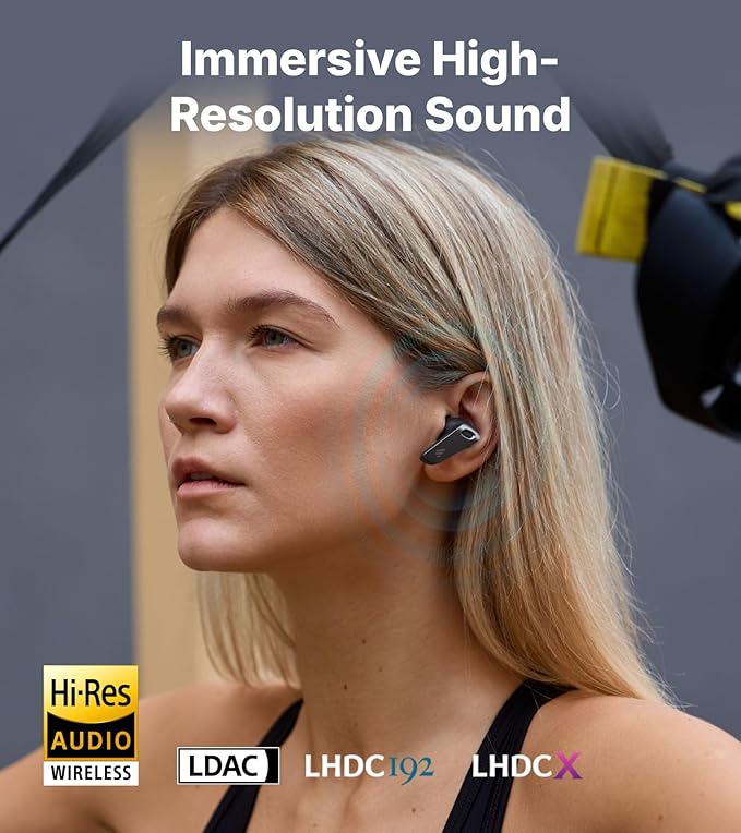 Edifier NeoBuds Plus -48dB Active Noise Cancelling Earbuds, Balanced Armature and 10mm Dynamic Driver, Hi-Res Sound, LHDC, LDAC, AI Clear Calls with 6 Mics, Wireless Charging, Bluetooth 5.4 - Black