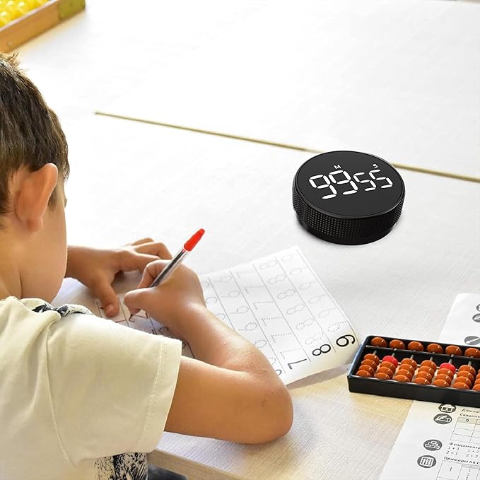 Timers, Kitchen Timer for Kids, Digital Countdown Magnetic Egg Timer for Cooking, Quiet for Children and Teacher for classrooms