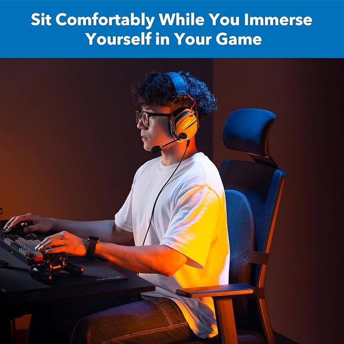 Mount-It! Office Chair Cushion, Lumbar Support Pillow for Office Chair, Back Support Pillow for Desk Chair, Gaming, Home or Car with Memory Foam Filling, Relief Back Pain Improve Posture, Black Large