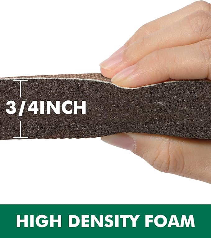 LUMI Anti Fatigue Cushioned Comfort Mats for Standing, 3/4 Thick Ergonomic Mats for Desk Office, Non-Slip, Ultra Soft, Memory Foam Rugs for Home, Kitchen, Laundry, 20"x39", Light Beige