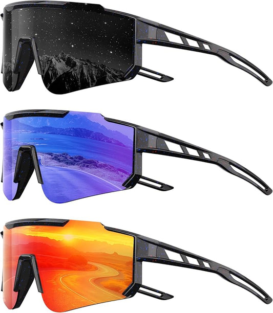 Kids Polarized Baseball Sunglasses for Boys Girls - Youth Softball Cycling Sports Sunglasses UV Protection Goggles