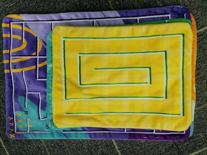 5 Pcs Marble Maze Mat Sensory Fidget Stress Relief Toys,Sensory Mat Anxiety Calming Toys,Tactile Sensory Toys for Kids Adults Teens Autism with Special Needs School Classroom Home Supplies,2 Sizes