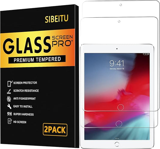 SIBEITU Screen Protector for iPad Mini 5/4th Generation, 9H HardnessTempered Glass Film Guard 7.9 inch (2 Pack)