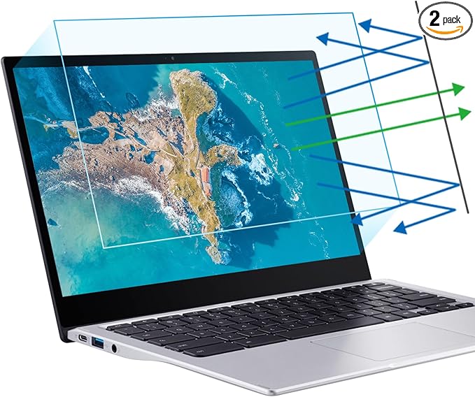 F FORITO 2-Pack 15.6 inch Anti Blue Light Screen Protector, Eye Protection Anti Glare & Blue Light Blocking Screen Filter Compatible with All 15" Laptops with 16:10 Aspect Ratio