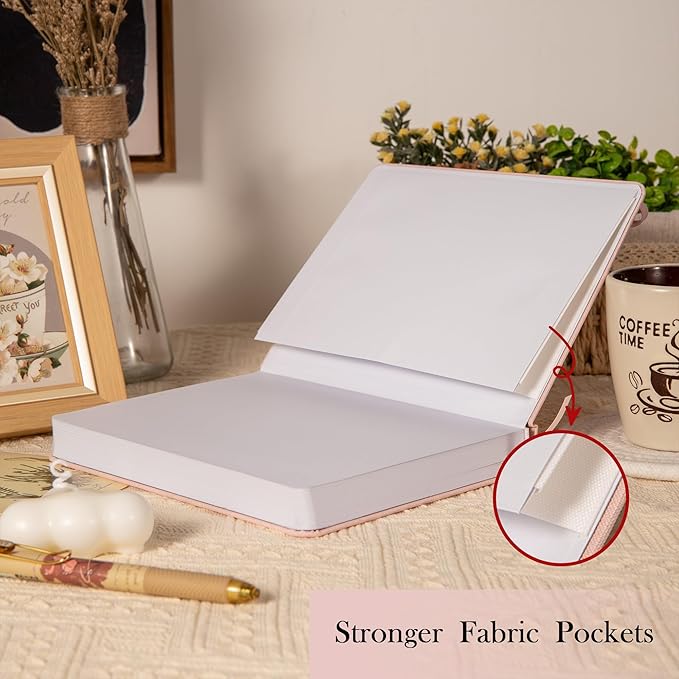 Bullet Dotted Journal, No Bleed Thick 160gsm Dotted Journal, A5 Dot Notebook, 5.8 X 8.2 IN, Hardcover Notebooks for Personal Organizers