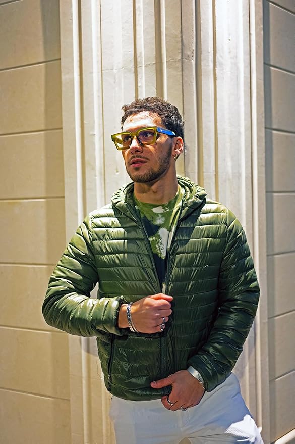 VISOONE Enhanced Version Rectangle Chic Preppy Look Blue Light Blocking Glasses for Women Men RIVER-LIGHTER