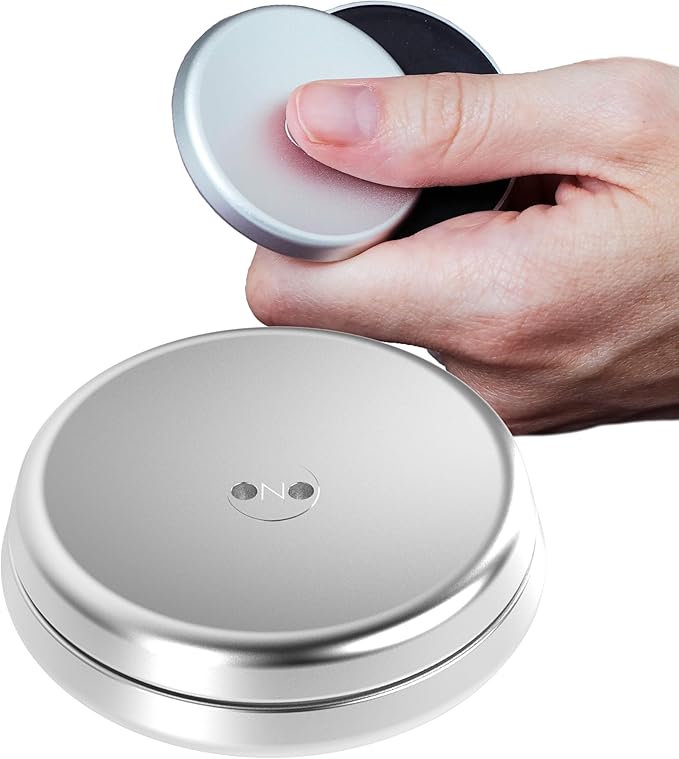 ONO Slider - Handheld Fidget Toy for Adults | Help Relieve Stress, Anxiety, Tension | Promotes Focus, Clarity | Compact, Portable Design (Grey - Aluminum)