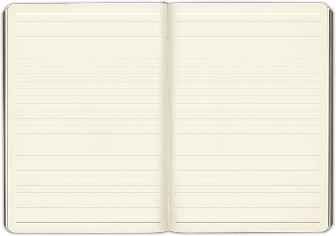 Gallery Leather Journal Notebook - 192 Pages, Softcover, For Men and Women, For Writing, Work & Travel, Handcrafted - Acadia Plum - 8 x 5.5, Desk Lined