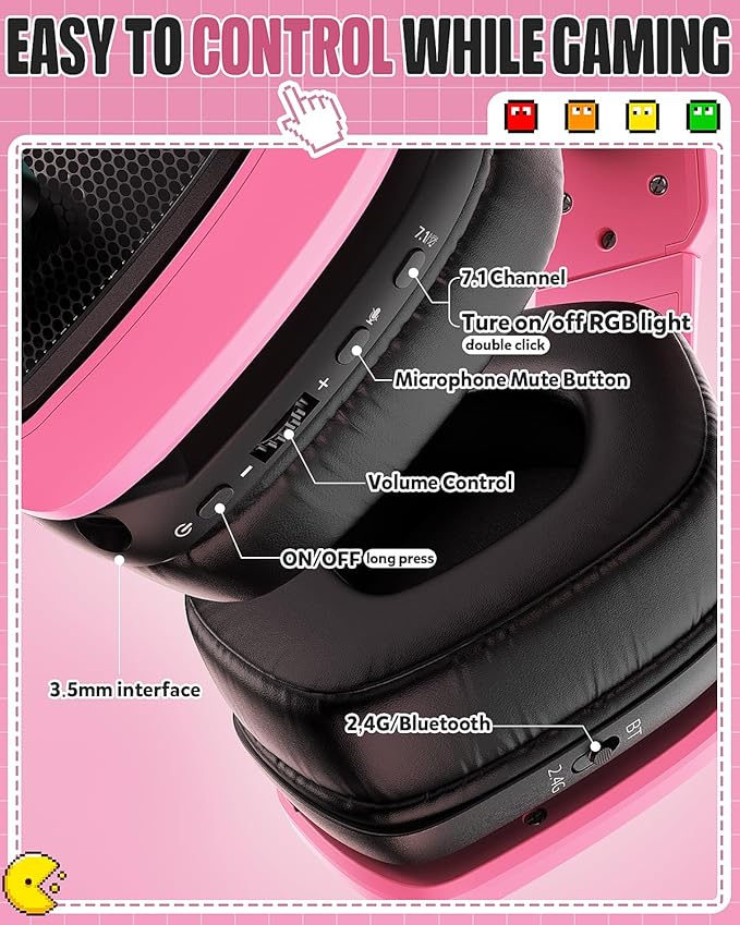 Wireless Gaming Headset with mic