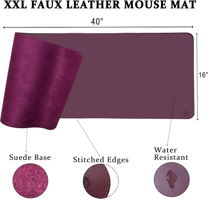 Iconic Pro Solo Trading Card Game Mat | 24"x14" | Carrying Tube Included | Non-Slip Base (40”x16”, Gift MAT -MAHAGANY)