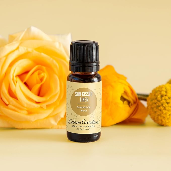 Edens Garden Sun-Kissed Linen Essential Oil Blend- 100% Pure Premium Grade, Undiluted, Natural, Therapeutic, Aromatherapy, The Best for Diffusing, Candle, Laundry, Humidifiers 10 ml (.33 fl oz)