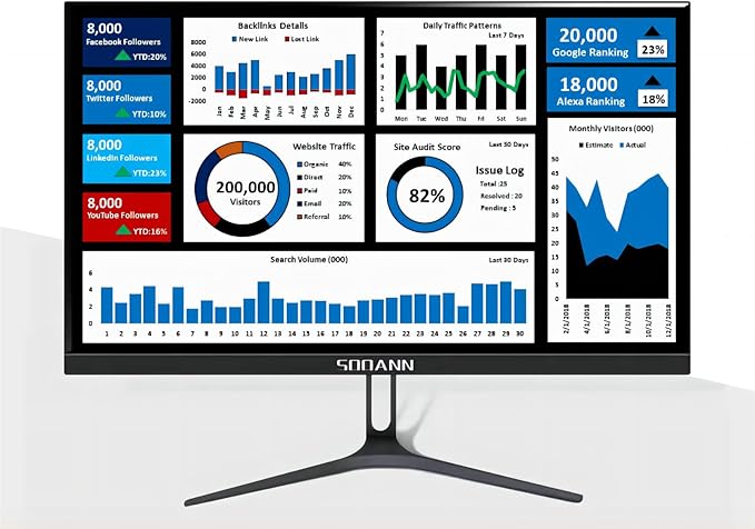 19" Computer Privacy Screen Filter for 16:10 Widescreen Monitors - Premium Anti-Glare Computer Screen Cover: Anti-Glare - Anti-Scratch - UV & Blue Light Protection