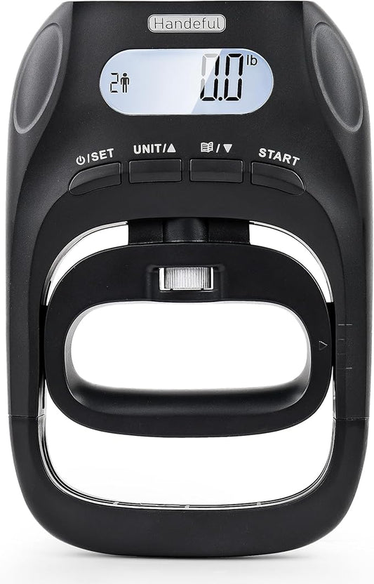 Hand Dynamometer Grip Strength Trainer - 397 Lbs / 180 Kgs Electronic Hand Grip Strength Tester Grip Strengthener Hand Exerciser Meter Digital Hand Grip Training Gauge for Sport Home School Use