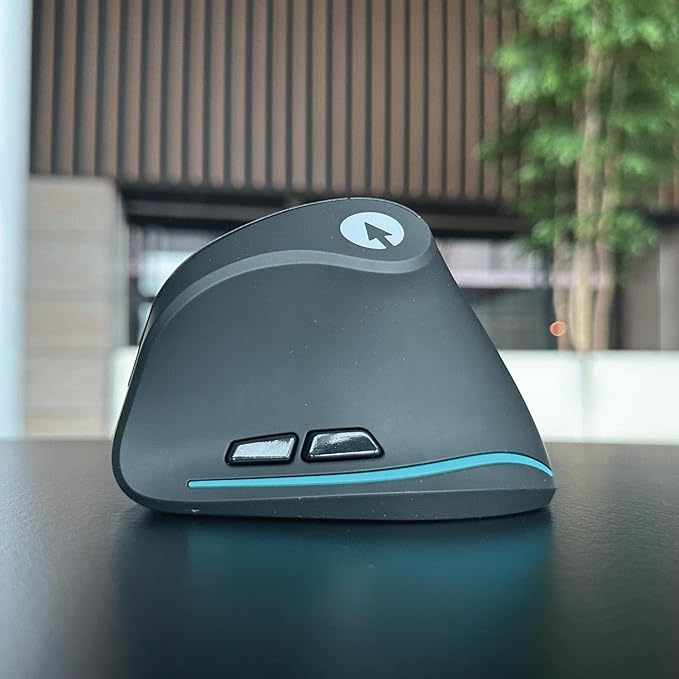 Swiftpoint ErgoPoint Ergonomic 6-Button Vertical Mouse for Health & Productivity, Office or WFH Compatible with Zoom, MS Teams, Skype & More