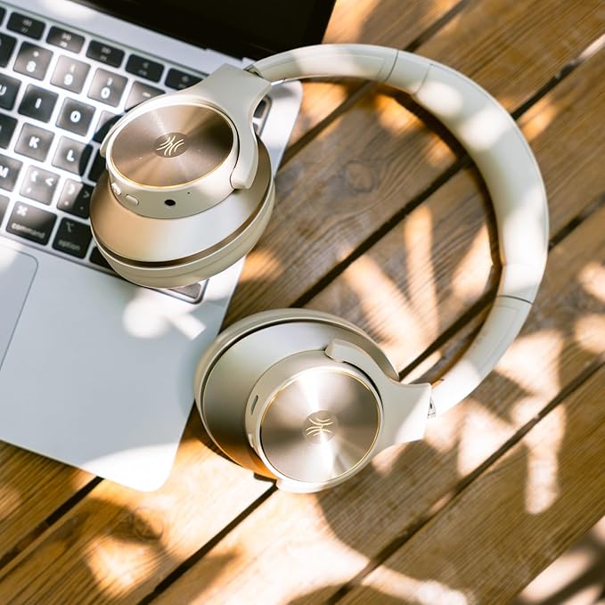 OneOdio Focus A10 Wireless Bluetooth Noise Cancelling Headphones - Hi-Res Audio, 50H Playtime, Built-in Mic, Compatibility with Apple & Android, Comfortable Over Ear Ideal for Travel Work