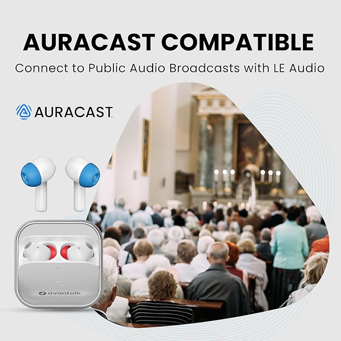 Noise Cancelling Earbuds for Airplane Travel, Latest Bluetooth 5.3 LE Audio Headphones with Qualcomm Chip, Auracast, aptX Adaptive, Audio Sharing & App EQ, Sky Infinity NC