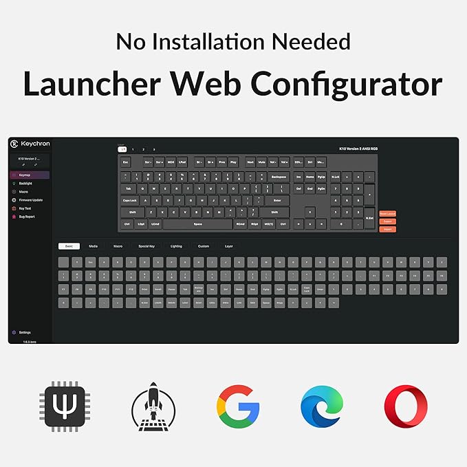 Keychron K10 Full Size 104 Keys Bluetooth Wireless/USB Wired Mechanical Gaming Keyboard for Mac with Keychron Super Brown Switch/RGB Backlight/Computer Keyboard for Windows, Aluminum Frame(Version 2)