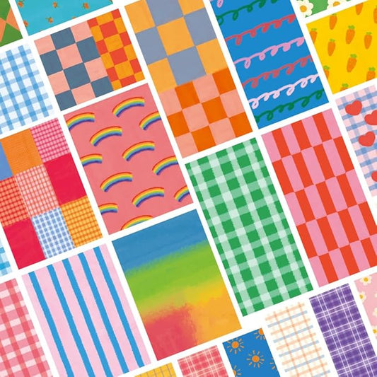 Monolike Unmatched Friends Sticker Pack Pattern Series.2 (102Pcs) - Variety Pack, Journal, Scrapbook, Waterproof, Fancy Sticker