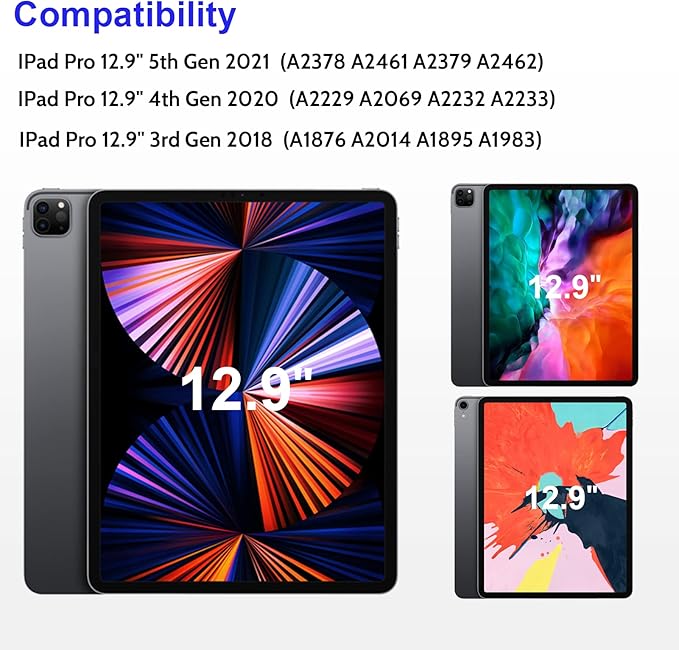 Mamol iPad Pro 12.9 inch Magnetic Privacy Screen Protector, Removable&Reusable Anti-Spy Filter for iPad Pro 12.9", Anti-Glare Privacy Filter, Easy Installation and Bubble Free