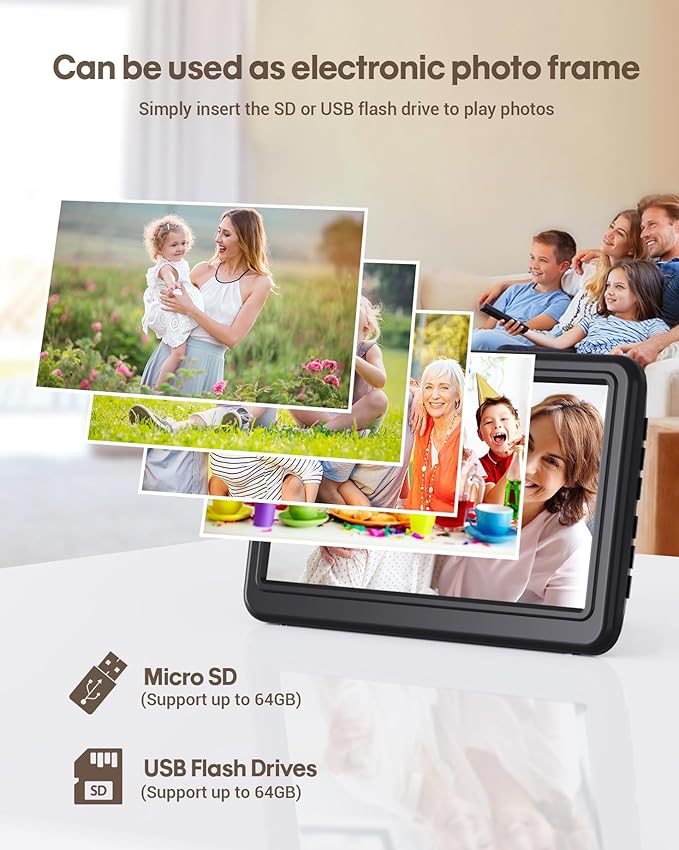 Clock with Day and Date for Elderly Battery Operated, Rechargeable Digital Calendar Clock with 12 Display Modes, 20 Alarms and Medicine Reminders, Dementia Clock for Seniors Memory Loss Alzheimer's