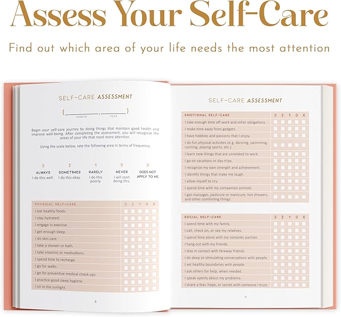Self Care Planner by epic self - Undated Wellness Planner, 48 Weeks - Self-Love, and Habit Tracker for Women - Prioritize Your Well-being in 2024 - Daily & Weekly Reflection Pages