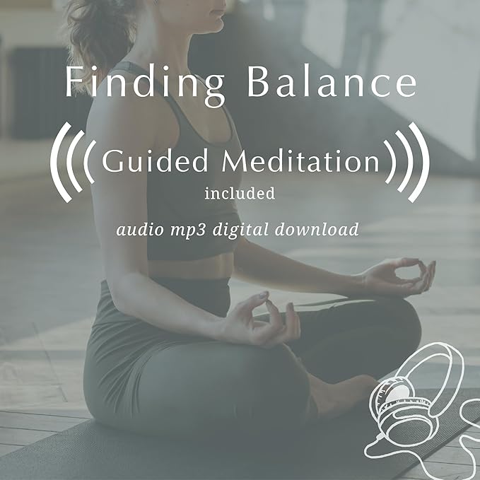 FINDING BALANCE Mental Health Journal – 6-Month Daily Journal with Prompts for Mindfulness, Self-Care & Healing – Anxiety & Depression Relief – Green Hardcover