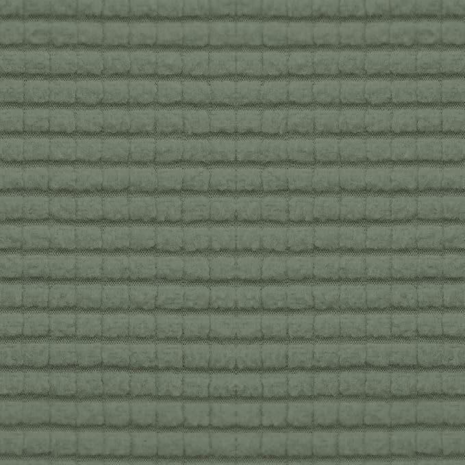 Easy-Going Stretch 3 Pieces Couch Cushion Covers for Sectional Sofa Left/Right L Shape Chaise Lounge Sofa Seat slipcover Anti-Slip Sofa Cover Soft (2 Seater + 1 Chaise, Greyish Green)