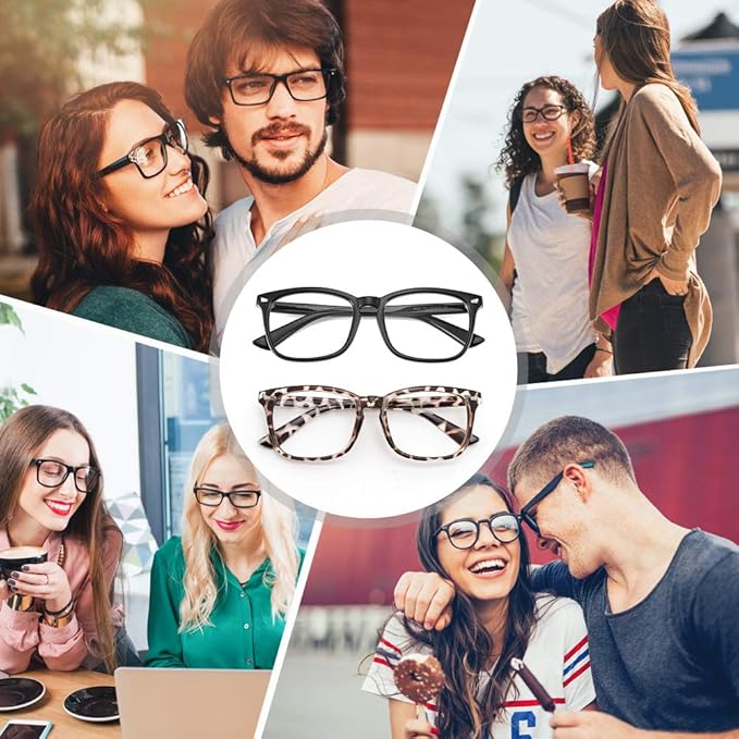 Cyxus Blue Light Glasses for Men Women Reduce Eye Strain UV Blocking for Computer Screen 8082