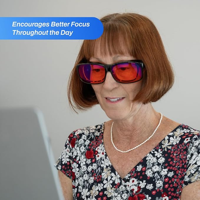 DefenderShield Premium Fit-Over Blue Light Blocking Glasses - Superior Blocking from Gaming PC & Cell Phone Screen Glare.