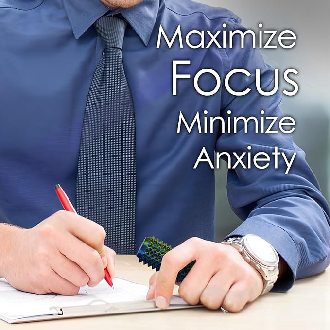 Lisgicabin Little Ouchies Pain Fidget, Pain Stim Fidget for Adults, Spiky Sensory Stim Tool for Anxiety and Stress Relief(2 Pack BlueGold + BluePurple)