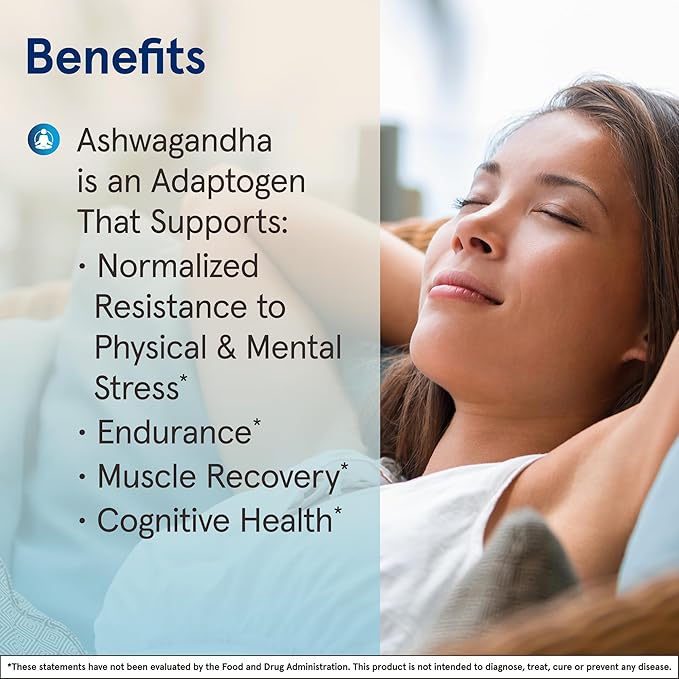 Jarrow Formulas Ashwagandha 300 mg - 120 Veggie Capsules - Overall Health & Resistance to Fatigue - Supplement Supports Endurance, Muscle Recovery & Cognitive Health - 60 Servings (Pack of 12)