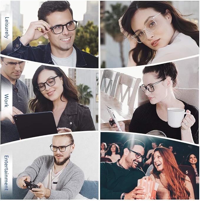 Cyxus Blue Light Glasses for Men Women Reduce Eye Strain UV Blocking for Computer Screen 8082