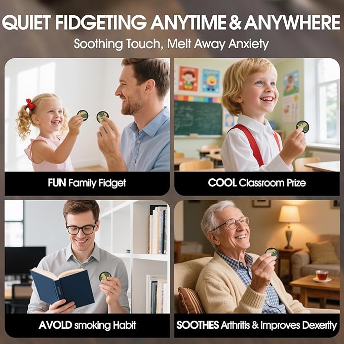 Fidget Toys Adults, Sensory Toys for Kids with Autism, Anxiety Relief Items for ADHD Stress Relief, Fun Fidgets for Teens Textured & Flip Slider - Treasure Box Toys for Classroom (1pc-Camo)