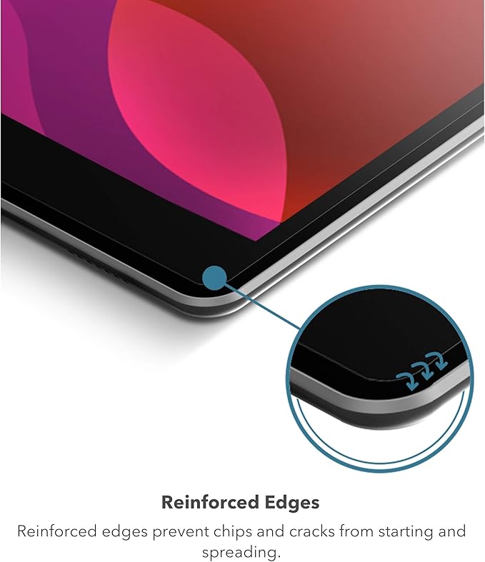 ZAGG invisibleShield Glass Elite VisionGuard Screen Protector - for Apple iPad Air 10.9" (Gen 5, Gen 4) & iPad Pro 11" (Gen 4, 3, 2, 1) - Impact Protection, Scratch Resistant, Fingerprint Resistant