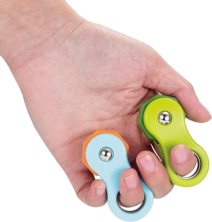 2 Pack Fidget Toy,Fidget Spinners Toy for Adults and Kids,Gifts Suitable for Children with Autism and ADHD,Quiet Office Desk Toy,Excellent for Relieving Stress and Anxiety Toys (Blue & Green)