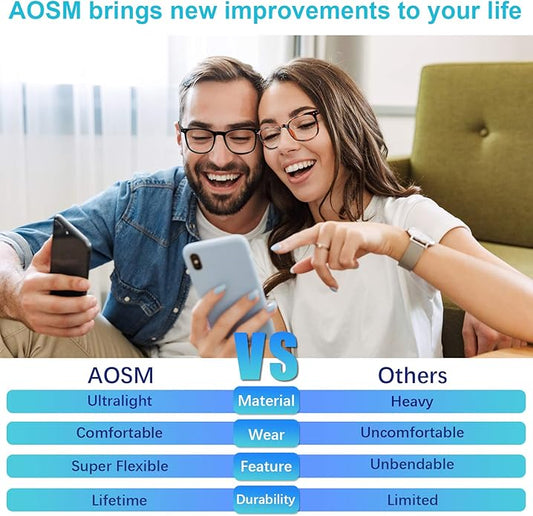 Blue Light Blocking Glasses, Blue Blocker Computer Glasses for Men Women, Anti Glare 400 UV & Eye Strain Fake Square Glasses